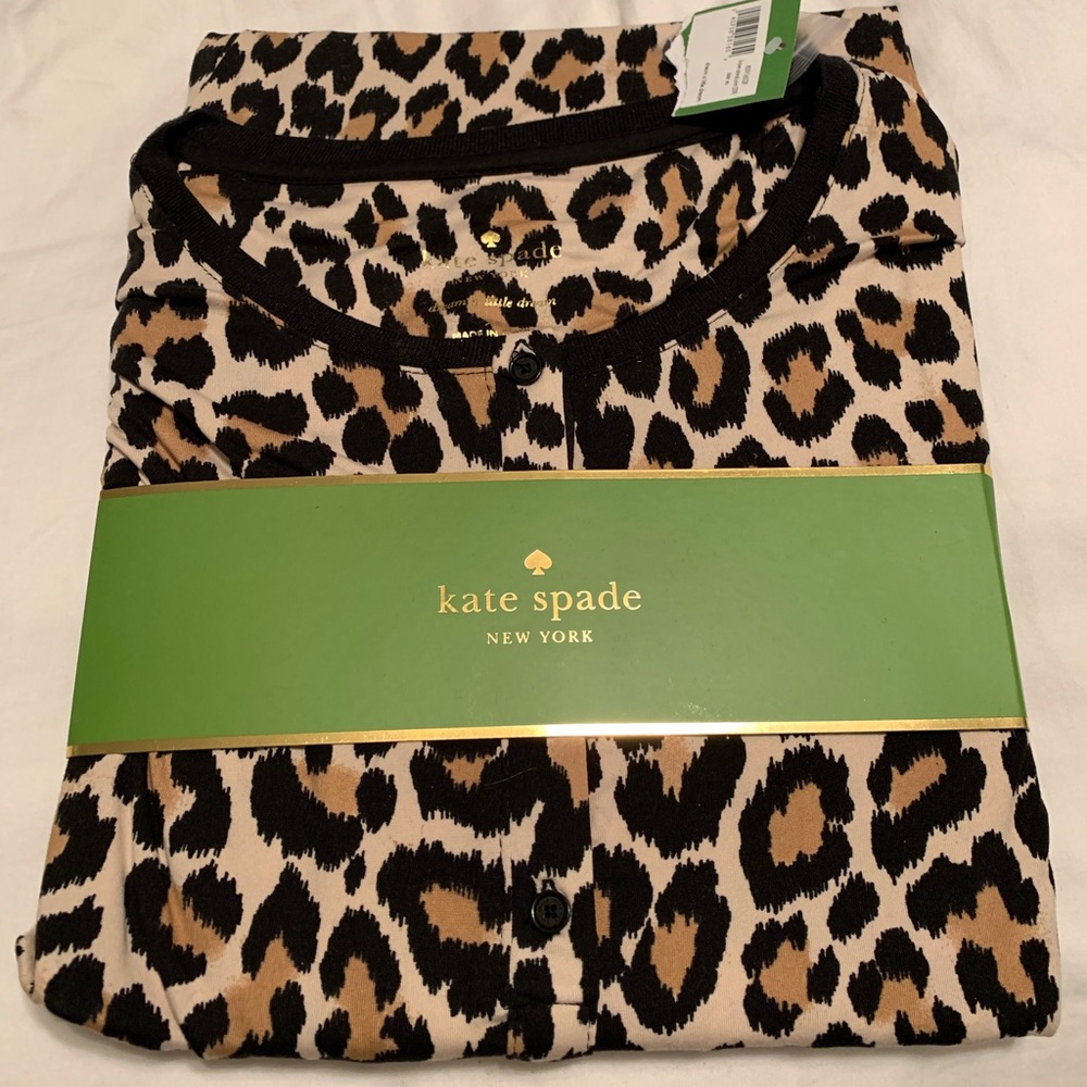 Kate Spade Animal Print Jogger Pajama Set, XS